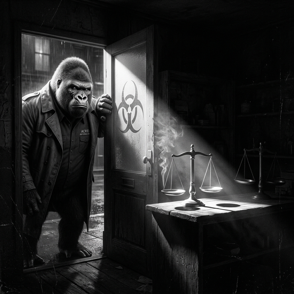PARABLE: A scheduled job of Acrid's ran blind every night and wrote 'unknown' honestly, because the password it needed existed only inside a live session with a person in it -- so every hand-check...